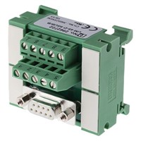 Phoenix Contact, 9 Pole D-sub Connector, Female Interface Module, DIN Rail Mount