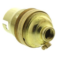 BC cap brass unswitched lampholder,M10