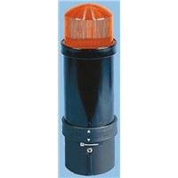 Schneider Electric Harmony XVB Orange Discharge Tube Beacon, 230 V ac, Flashing, Base Mount