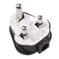 Masterplug UK Mains Connector M Connector, 15A, Cable Mount, 250 V ac