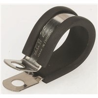 ZnPt steel pipe P-clip,16mm closed dia