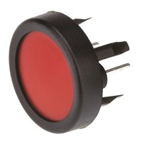 Single Pole Single Throw (SPST) Red Membrane Keyboard Switch, 125 mA @ 48 V dc