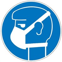 Brady PET Mandatory Mask Sign with Pictogram Only