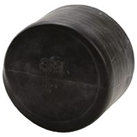 3M End Cap Black, Rubber, 30.1mm