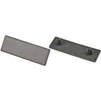 FlexLink Grey Polyamide Rectangular End Cap 22 mm, 66 mm strut profile , Groove 5.5mm