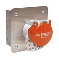 Craig &amp;amp; Derricott EMSH/P/F1/F/CO Control Station Switch - NO/NC Stainless Steel 9 Cutouts Red Emergency Stop