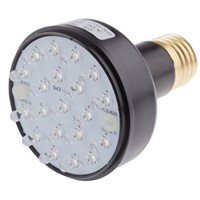 Marl ES/E27 LED Cluster Lamp, Red, 25 mA, 230 V ac, 68.5mm, 120 view angle