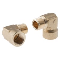 Legris Brass 1/2 in BSPT Male x 1/2 in BSPP Female 90 Elbow Threaded Fitting