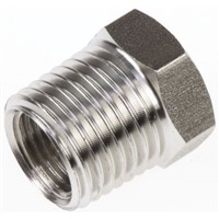 Legris Stainless Steel Hexagon Straight Reducer 1/4in R(T) Male x 1/8in G(P) Female