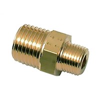 Legris Brass 3/8 in BSPT Male x 1/8 in BSPT Male Straight Adapter Threaded Fitting