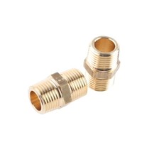 Legris Brass 1/2 in BSPT Male x 1/2 in BSPT Male Straight Adapter Threaded Fitting