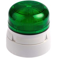 Klaxon Flashguard Xenon Green Xenon Beacon, 12 V dc, 24 V dc, Flashing, Surface Mount