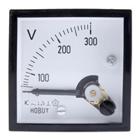 HOBUT AC Analogue Voltmeter, 300V, 45 x 45 mm,