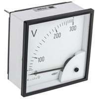 HOBUT AC Analogue Voltmeter, 300V, 92 x 92 mm,