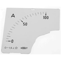 HOBUT Panel Meter Scale, 0/100A For Shunt 75mV