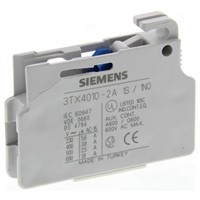 Siemens Auxiliary Contact - NO (1), Plug In, 6 A
