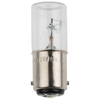 Werma BA15d Incandescent Bulb, Clear, 24 V