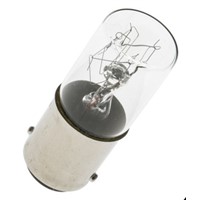 Werma BA15d Incandescent Bulb, Clear, 230 V
