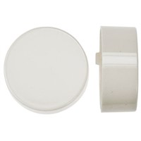 White Push Button Cap, for use with Push Button Switch, Cap