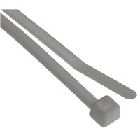HellermannTyton, T18R Series White Nylon Cable Tie, 100mm x 2.5 mm