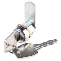 Euro-Locks a Lowe &amp;amp; Fletcher group Company Panel to Tongue Depth 20mm Zamak Chrome Plated Camlock, Key to unlock