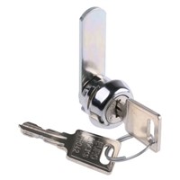 Euro-Locks a Lowe &amp;amp; Fletcher group Company Panel to Tongue Depth 9.5mm Zamak Chrome Plated Camlock, Key to unlock