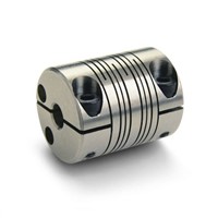 Ruland Stainless Steel Flexible Beam Coupling, MWC15-5-5-SS, Bore A 5mm Bore B 5mm Clamp