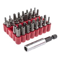 MTI Driver Bit Set 33 pieces, Hex 1/8, Hex 2, Hex 2.5, Hex 3, Hex 3/32, Hex 4, Hex 5, Hex 5/32, Hex 5/64, Hex 6, Hex