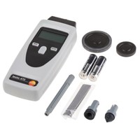Testo 0563 0470 Tachometer, Best Accuracy 0.02 % Contact, Optical LCD 99999rpm