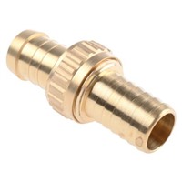 Nito Straight Brass Hose Connector, 3/4 in G Male