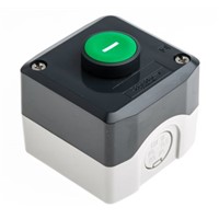 Schneider Electric XALD102 Enclosed Push Button - NO Polycarbonate Green I