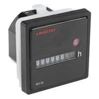 Muller Hour Counter, 7 digits, Screw Connection, 12  48 V dc