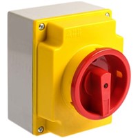 ABB 3 Pole Non Fused Isolator Switch, 25 A Maximum Current, 9 kW Power Rating, IP65