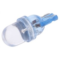 LED Reflector Bulb, Wedge, Blue, 9 mm Lamp, 10mm dia., 12 V dc