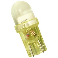 LED Reflector Bulb, Wedge, Yellow, 9 mm Lamp, 10mm dia., 12 V dc