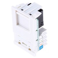 LJU11 RJ11 data module white logic plus