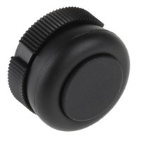Schneider Electric Flush Black Push Button Head - Front Mounting, Harmony XAC Series, 22mm Cutout