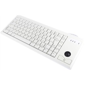 Cherry Trackball Keyboard Wired PS/2 Compact, QWERTY (UK) Grey