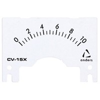 Meter Scale Anders Electronics S/CV15X10 for use with CV-15X Series