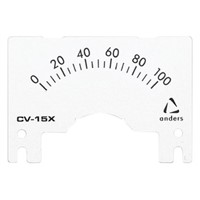 Meter Scale Anders Electronics S/CV16X100 for use with CV-16X Series