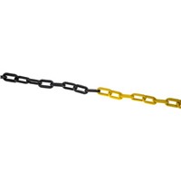 Chain link,Yellow/black 25m L x 6mm link