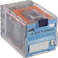 Releco DPDT Plug In Latching Relay - 10 A, 12V dc For Use In Power Applications