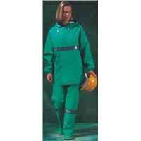 Alpha Solway Chemsol Plus Green Hi Vis Jacket, XL, Anti-Static, Chemical Resistant, Flame Retardant, Waterproof