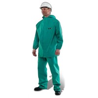Alpha Solway Chemsol Plus Green Hi Vis Jacket, L, Anti-Static, Chemical Resistant, Flame Retardant, Waterproof