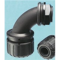 Adaptaflex M16 90 Elbow Cable Conduit Fitting, Black 13mm nominal size
