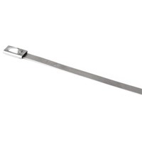 HellermannTyton, MBT33XH Series Metallic 316 Stainless Steel Roller Ball Cable Tie, 838mm x 12.3 mm