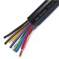 Van Damme 50m Black 8 Core Speaker Cable, 2.5 mm2 CSA PVC Sheath Material in PVC Insulation 300/500 V