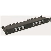 Brand-Rex GigaPlus Series Cat5e 24 Port RJ45 RJ Patch Panel FTP 1U Black