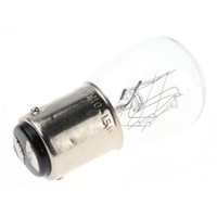 Werma BA15d Incandescent Bulb, Clear, 230 V