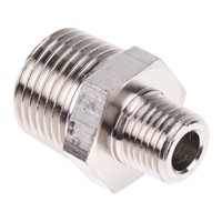 Legris LF3000 20 bar Brass Pneumatic Straight Threaded Adapter, R 1/4 Male To R 1/2 Male